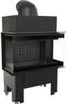 Kamineinsatz KRATKI NBC 680/280 7 kW &Oslash; 160 schwarz Verkleidung - Schwarz