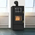 Fireplace Elite Inda Kaminofen Stahl Schwarz - Schwarz
