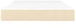vidaXL Taschenfederkernmatratze Mittel Creme 120x200x20 cm Stoff - Beige/Wei&szlig;