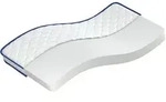 vidaXL Memory-Schaum-Matratze 100x200x17 cm Weich Wei&szlig; - Blau/Wei&szlig;