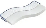 vidaXL Memory-Schaum-Matratze 80x200x17 cm Weich Wei&szlig; - Blau/Wei&szlig;