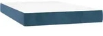 vidaXL Taschenfederkernmatratze Mittel Dunkelblau 120x200x20 cm Samt -