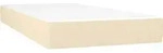vidaXL Taschenfederkernmatratze f&uuml;r Kinder Mittel Creme 80x160 cm Stoff - Wei&szlig;