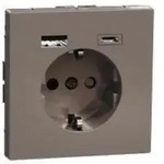 Merten Schuko Steckdose mit USB Ladeger&auml;t MEG2367-6052 (MEG2367-6052)