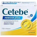 CETEBE ABWEHR plus Vitamin C+Vitamin D3+Zink Kaps. 120St PZN 02415254