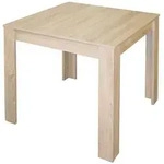 Esstisch Pit 0566 80x80 eiche s&auml;gerau B H T 80 x 75 x 80 cm - Braun