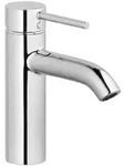 KLUDI BOZZ Waschtischarmatur mit Push-Open-Ablaufgarnitur Chrom - Silber