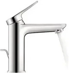 Duravit Wave Einhebel-Waschtischmischer, Ausladung 122 mm, mit Ablaufgarnitur,