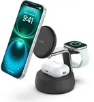 Belkin UltraCharge Pro 25W Qi2 mag.3-in-1 Ladest.sw. WIZ040kqCH - Schwarz