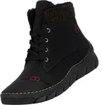 Rieker Schn&uuml;rstiefel Schwarz - Schwarz - 36