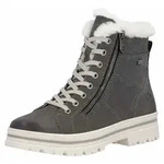 Remonte Remonte Damen Stiefelette Nubukleder Granit/smoke/Baumwolle - Grau - 37