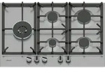 Neff T27CIS8N0, Schwarz, Edelstahl, Integriert, 75 cm, Gaskochfeld, Edelstahl, 5