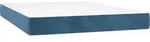vidaXL Taschenfederkernmatratze Mittel Dunkelblau 140x200x20 cm Samt -