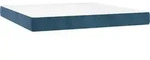 vidaXL Taschenfederkernmatratze Mittel Dunkelblau 160x200x20 cm Samt -
