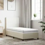 vidaXL Matratze Schaumstoff Mittelweich 80x200 cm - Grau/Wei&szlig;
