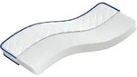 vidaXL Memory-Schaum-Matratze 80x160x17 cm Weich Wei&szlig; - Blau/Wei&szlig;