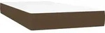 vidaXL Taschenfederkernmatratze Mittel Dunkelbraun 120x190x20 cm Stoff -...