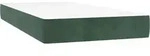 vidaXL Taschenfederkernmatratze Mittel Dunkelgr&uuml;n 80x210x20 cm Samt -...