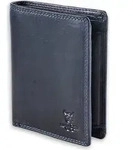 MATADOR VIGO Leder Geldb&ouml;rse XXL Geldbeutel Herren Brieftasche Blau - Blau