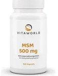 Vitaworld MSM 500 mg | 100 Kapseln | vegan