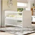 Baby-Delux Babybett Gitterbett Kinderbett Natalie 140x70 Bei&szlig;schienen, Matratze
