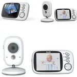 Chipolino Babyphone Polaris+ Kamera 3,2" IPS LCD Display Temperatursensor Alarm wei -