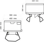 LooSeal&reg; EVO mobile Verschwei&szlig;-Toilette Silber - Silber