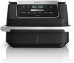 Ninja AF550EU Doppel-Hei&szlig;luftfritteuse 6,6 l, 2470 W, Schwarz, Silber -