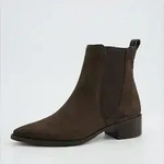 Paul Green Soft Suede Mocca Stiefelette Braun in Gr. 36.5 - Braun - 36,5