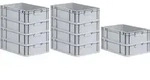 SparSet 10x Eurobox NextGen Economy | Griffe geschlossen |HxBxT 17x40x60cm | 34 Liter