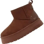 Mustang Stiefelette Stiefelette Veloursleder/Textil - Braun - 36
