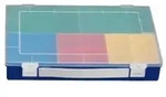 Sortimentskasten PP-PREMIUM 9 Einsatzboxen mit Tragegriff blau 225x335x55mm - Blau