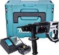 Makita DHR 202 RF1JW Akku Bohrhammer 18 V 20 mm 2,0 J wei&szlig; + 1x Akku 3,0 Ah +