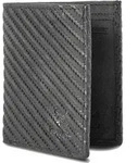 MATADOR Leder Minigeldb&ouml;rse CHICAGO Mini Portemonnaie RFID Carbon