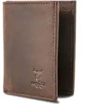 MATADOR Leder Minigeldb&ouml;rse CHICAGO Mini Portemonnaie RFID Dunkel-Braun