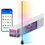WiZ Gradient Stehleuchte, Intelligente Bodenbeleuchtung, Wi-Fi/Bluetooth, Schwarz,
