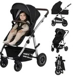 Lionelo Amber Kinderwagen 2 in 1 Kombikinderwagen, Set mit sportlichen Sitz, Fester
