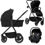 Lionelo Kombikinderwagen Meril 3in1 Babywanne bis zu 9 kg, Kindersitz bis zu 13...