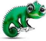 PANDORA Disney Charm Rapunzel Neu Verf&ouml;hnt Pascal, 925er Silber - Gr&uuml;n