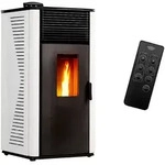Luft- Pelletofen Anita 12 kW Sannover Wei&szlig; - Wei&szlig;