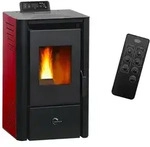 Luft- Pelletofen Anita 9,4 kW Sannover bordeaux - bordeaux