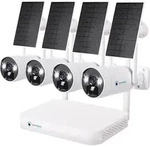 LUVISION Dual WLAN Solar Akku &Uuml;berwachungssystem 10 Kanal NVR 4MP