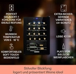 Klarstein Weink&uuml;hlschrank, 1 Zonen Getr&auml;nkek&uuml;hlschrank Klein, Kleiner...