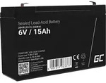 Green Cell&reg; AGM 6V 15Ah Akku VRLA Blei-Batterie Bleiakku Ersatzakku Gelakku