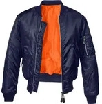 Brandit MA1 Classic Jacke Gr&ouml;sse: 4XL, Farbe: Dunkelblau - Blau - 4XL
