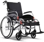Rollstuhl AGILE faltbar, Sitzbreite 46 cm, max. 125 kg, Begleitbremsen, klappbare