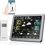 Wetterstation Bresser 4CAST SG WLAN mit Au&szlig;ensensor, Tuya App, digital - Grau
