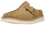 CLARKS Hausschuhe Solsbury Mule mit Stitch-down-Konstruktion 5232 Dark Sand Suede 36