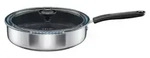 Fiskars 1072314, Rund, Sauteuse-Pfanne, Edelstahl, Keramik, 150 &deg;C, Edelstahl -
