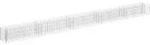 vidaXL Gabionen-Hochbeet Verzinkter Stahl 450&times;30&times;30 cm - Silber